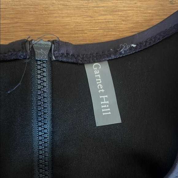 Garnet Hill Women's Black Active High-Neck One-Piece Swimsuit Size 12 - Picture 8 of 12